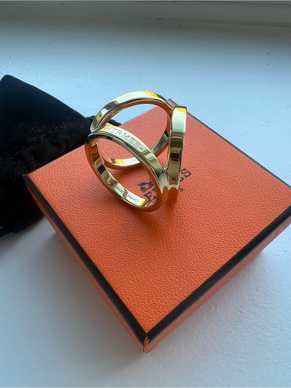 Hermes Trio Scarf Ring